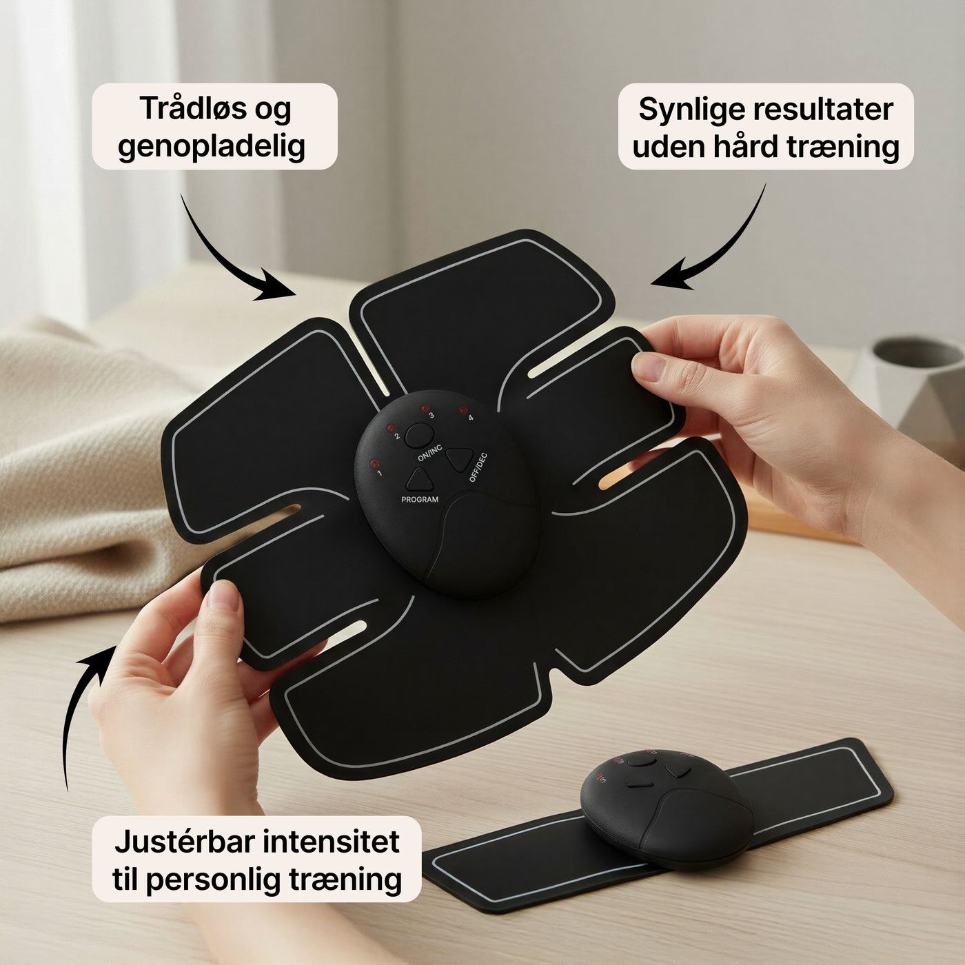 EMS – Muskeltræner til mave og arme