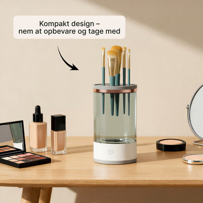 Elektrisk penselrenser – Automatisk rengøring og tørring af makeuppensler