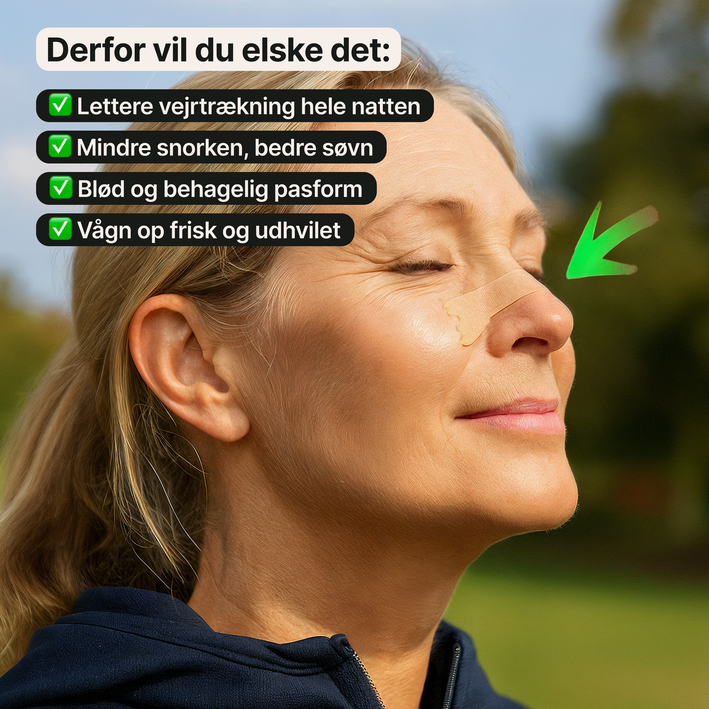 Næsestrips – Åbner næsen ved vejrtrækningsbesvær (100 stk.)