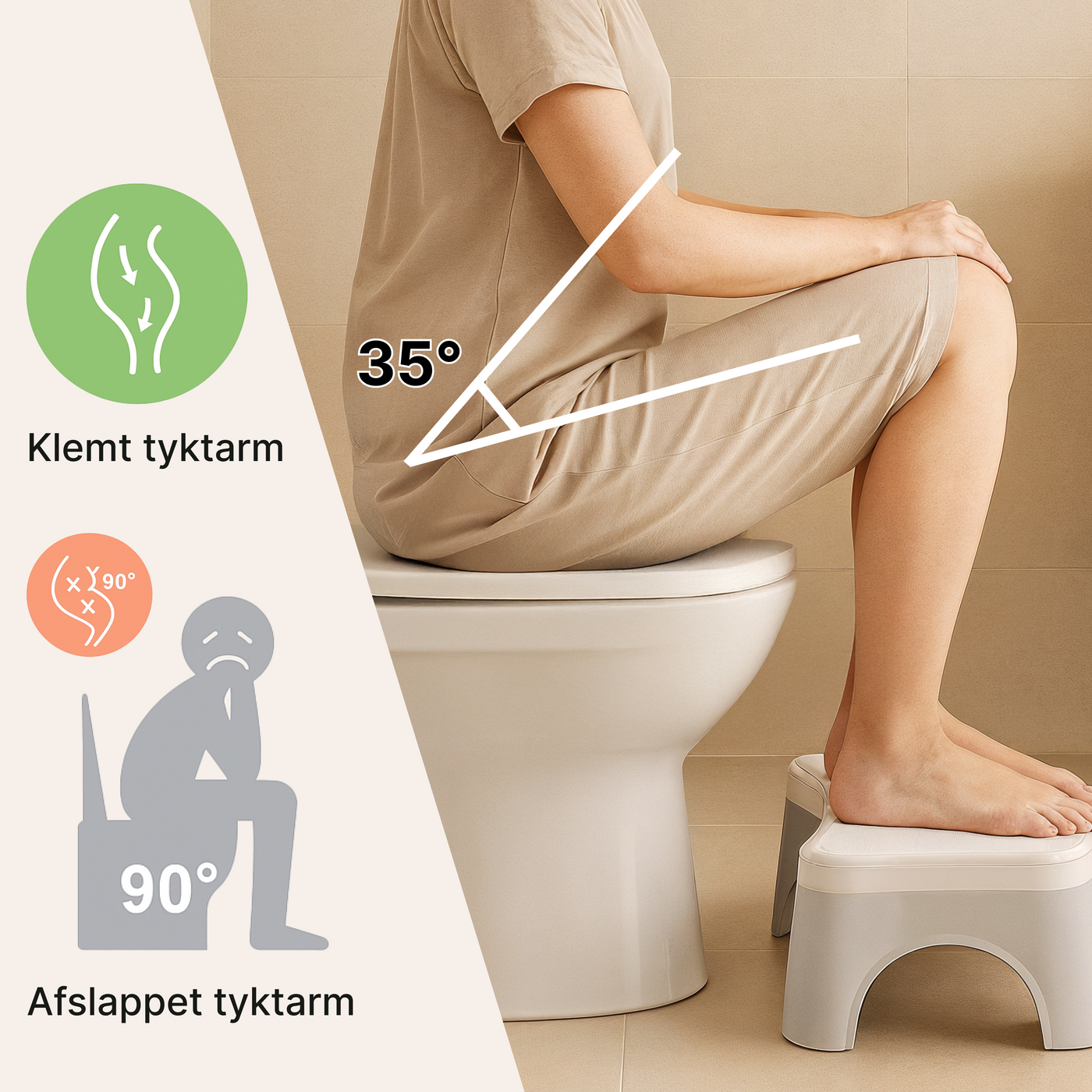 Toilet skammel – For bedre siddestilling