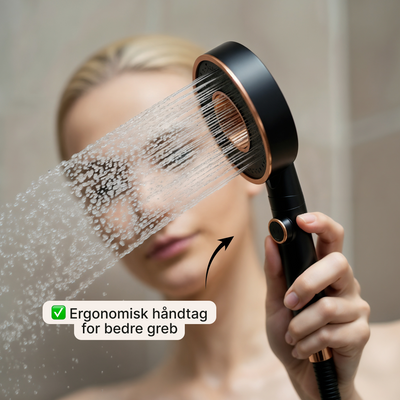 Brusehoved – Vandbesparende med stopfunktion