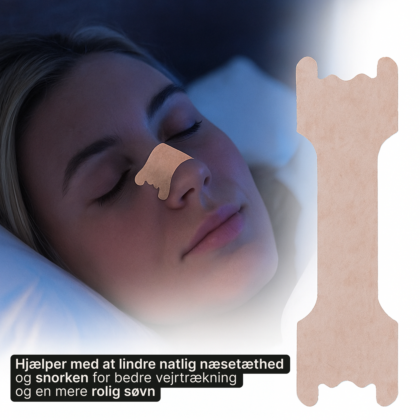 Næsestrips – Åbner næsen ved vejrtrækningsbesvær (100 stk.)
