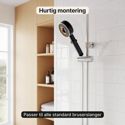 Brusehoved – Vandbesparende med stopfunktion