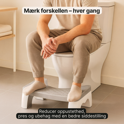 Toilet skammel – For bedre siddestilling