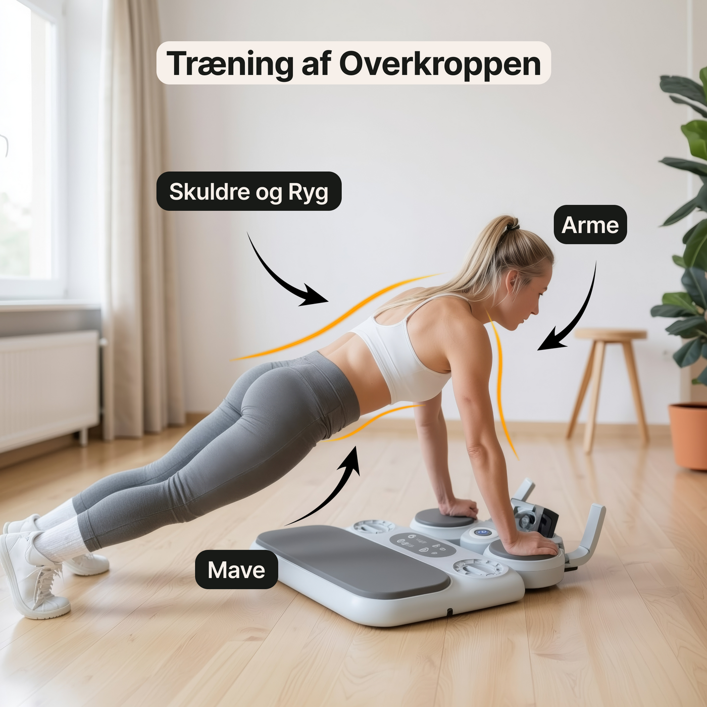 Mavehjul – Multifunktionel træningsplade