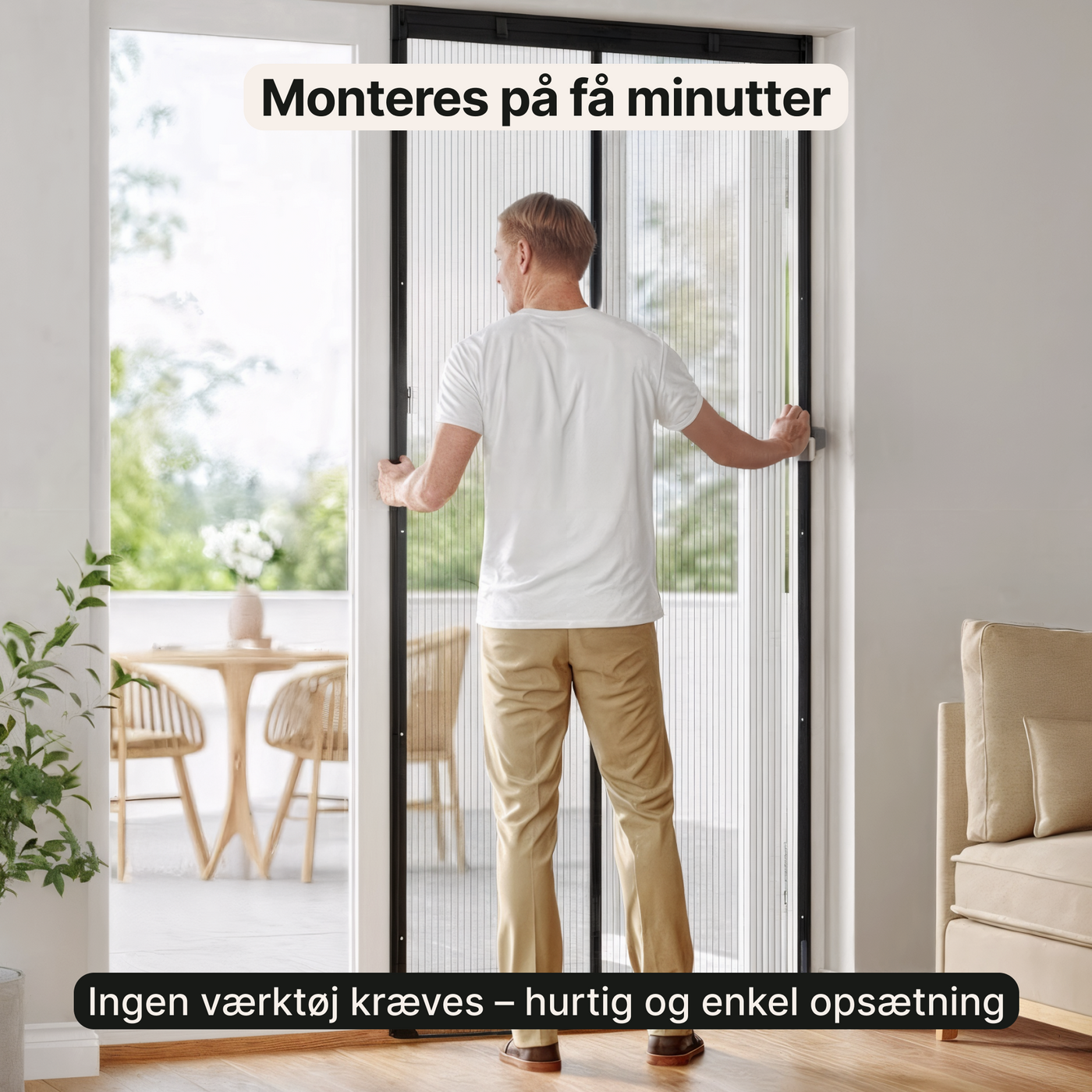 Magnetisk skærmdør – Holder insekter ude