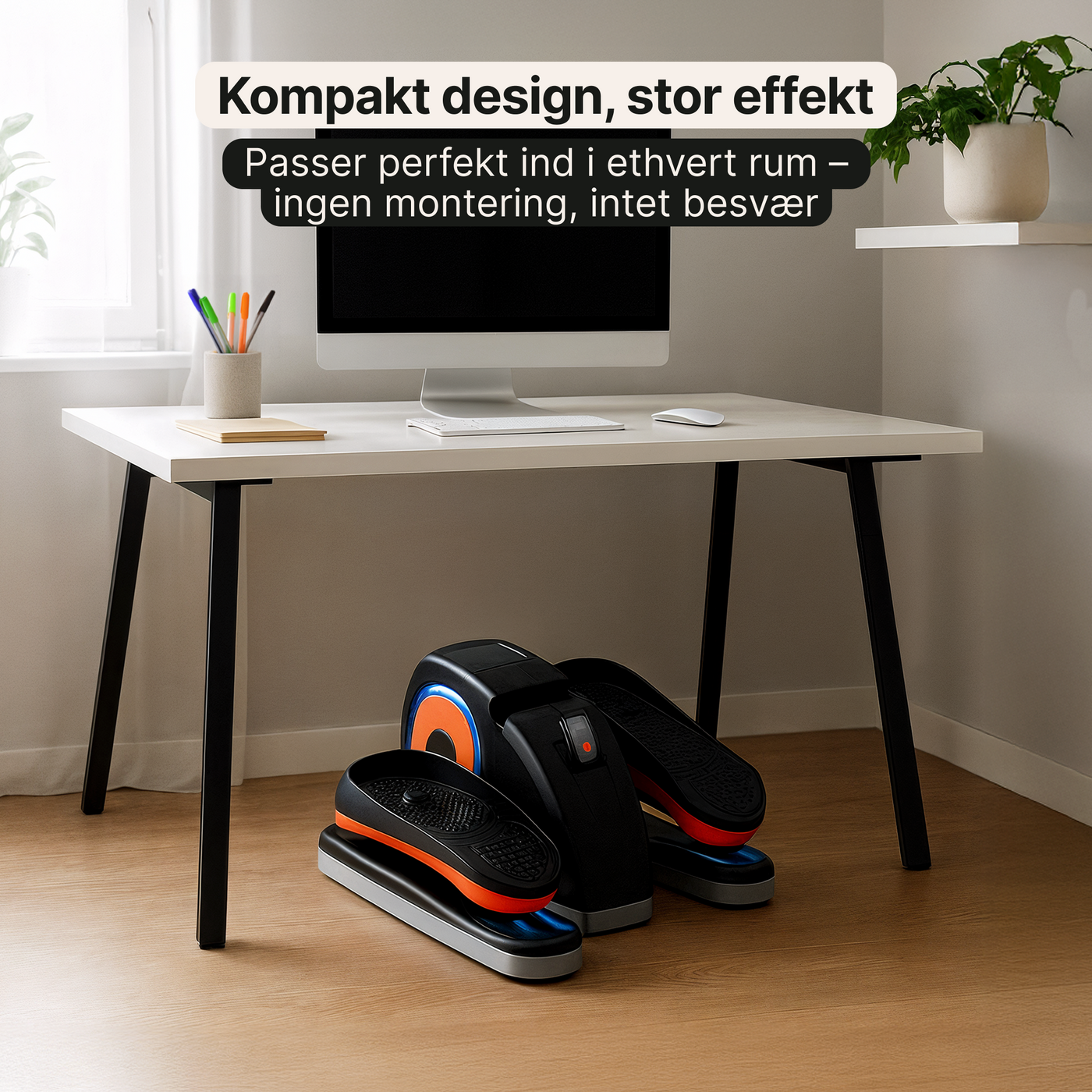 Elliptisk pedaltræner med fjernbetjening