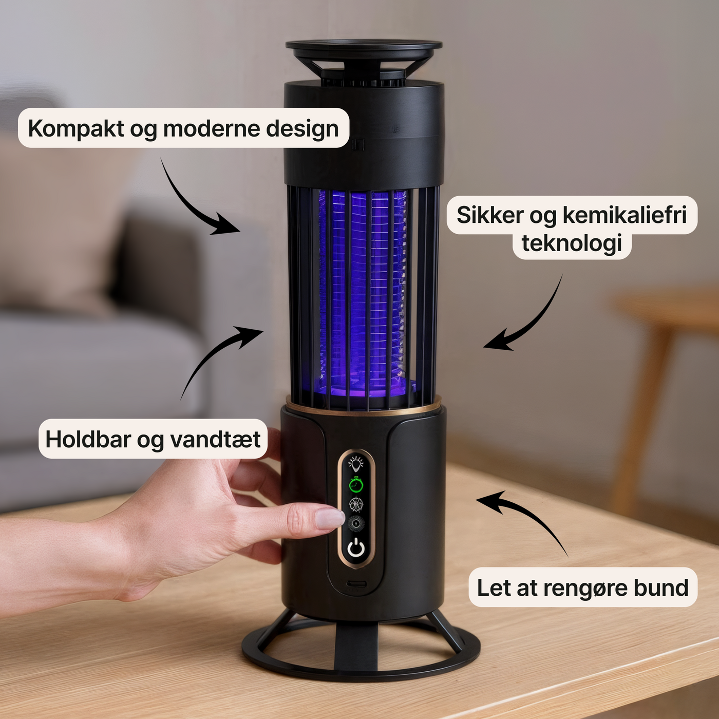 Elektrisk myggelampe – Udendørs myggefanger