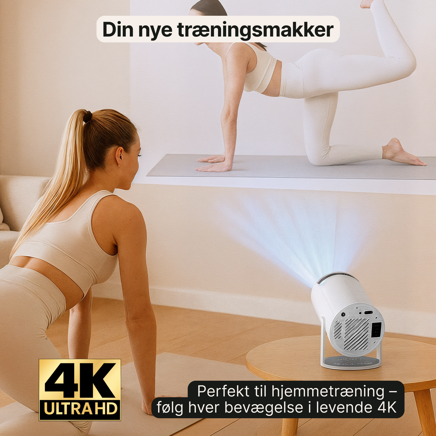 SmartProjektor – Bærbar projektor med 4K