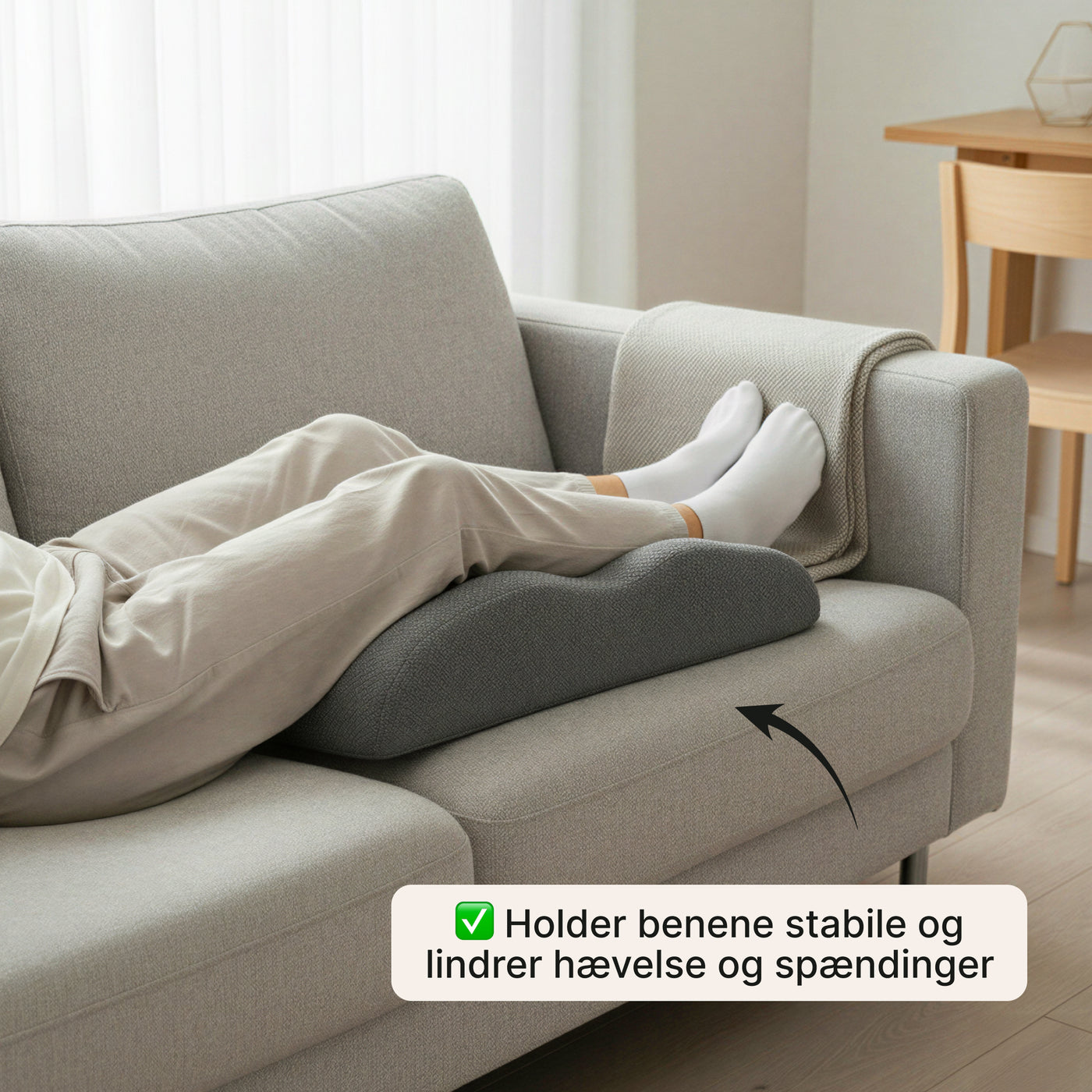 Benpude – Memory foam støtte