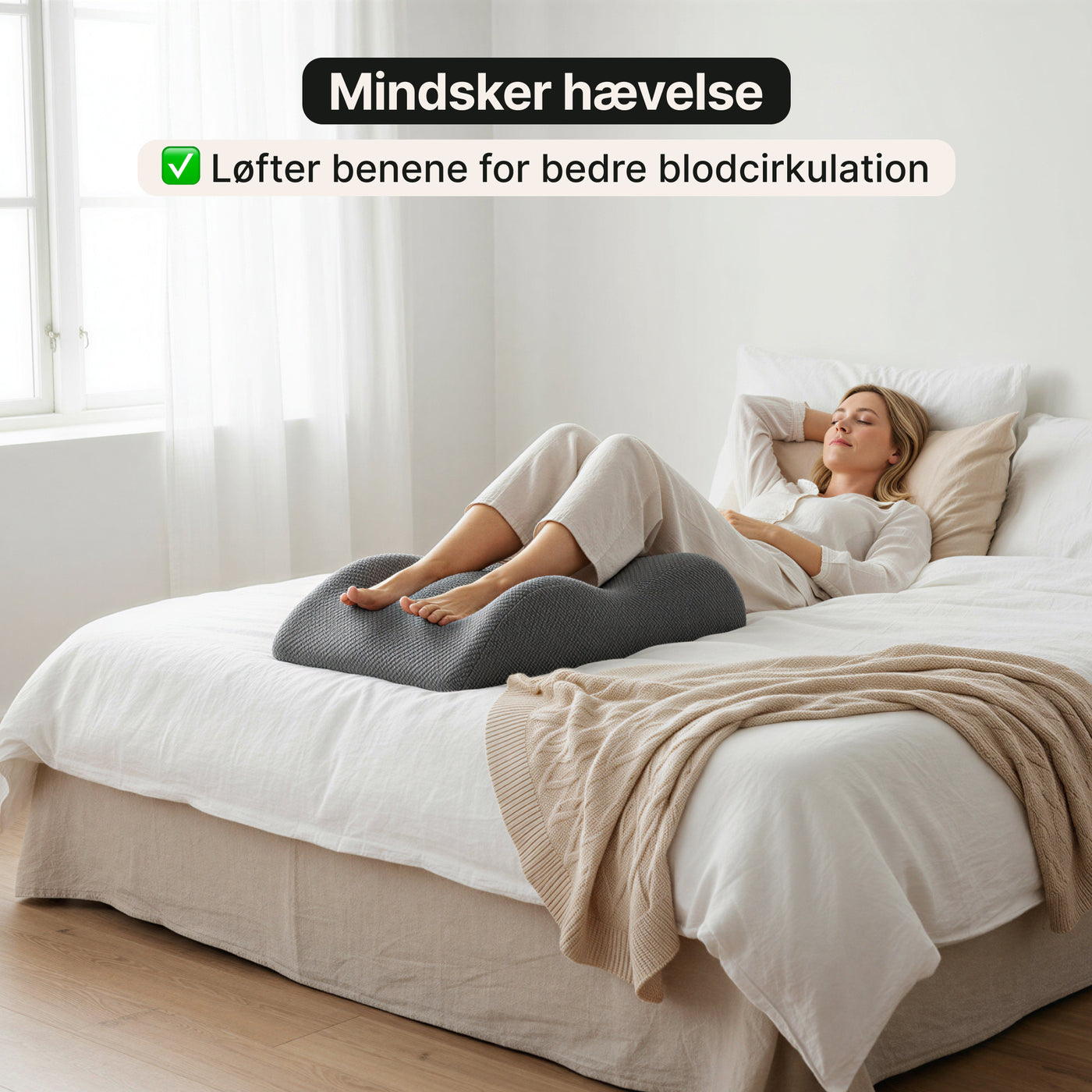 Benpude – Memory foam støtte