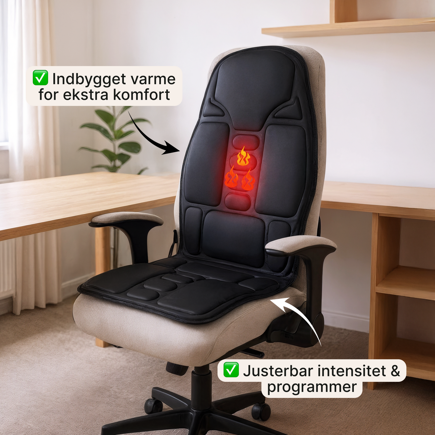 Massagestol med varme