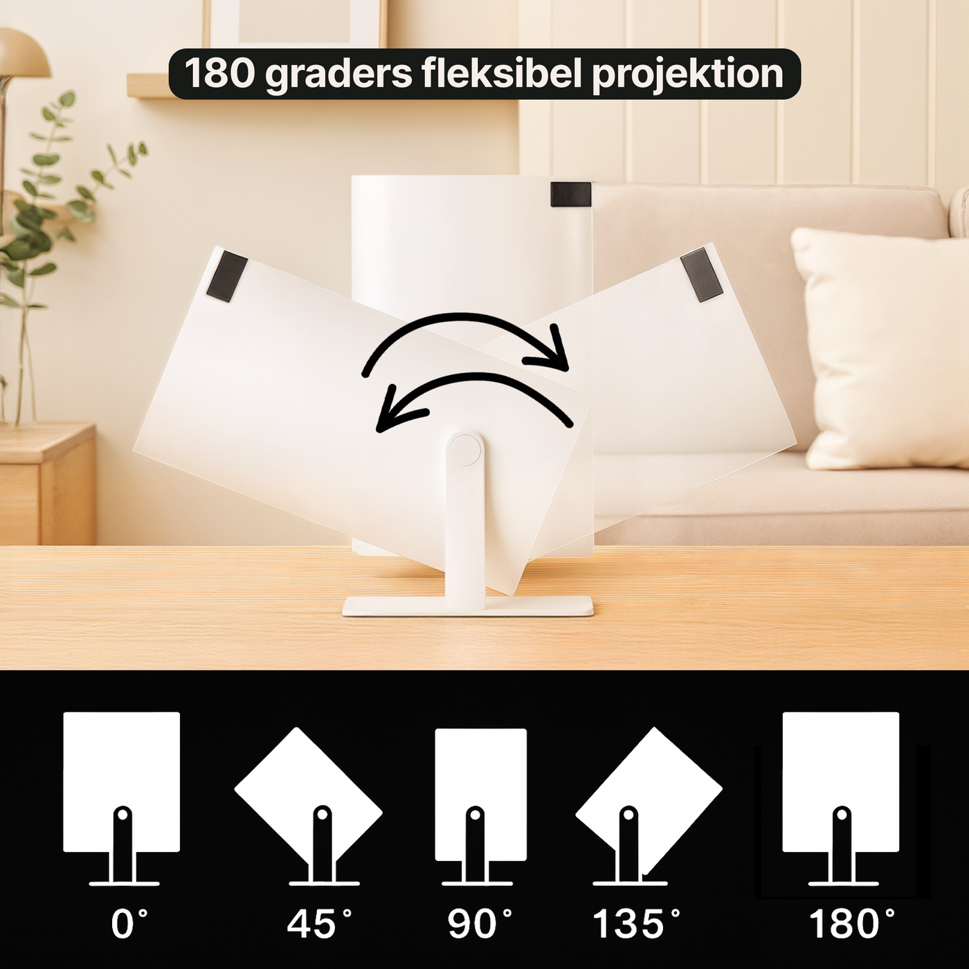 SmartProjektor – Bærbar projektor med 4K
