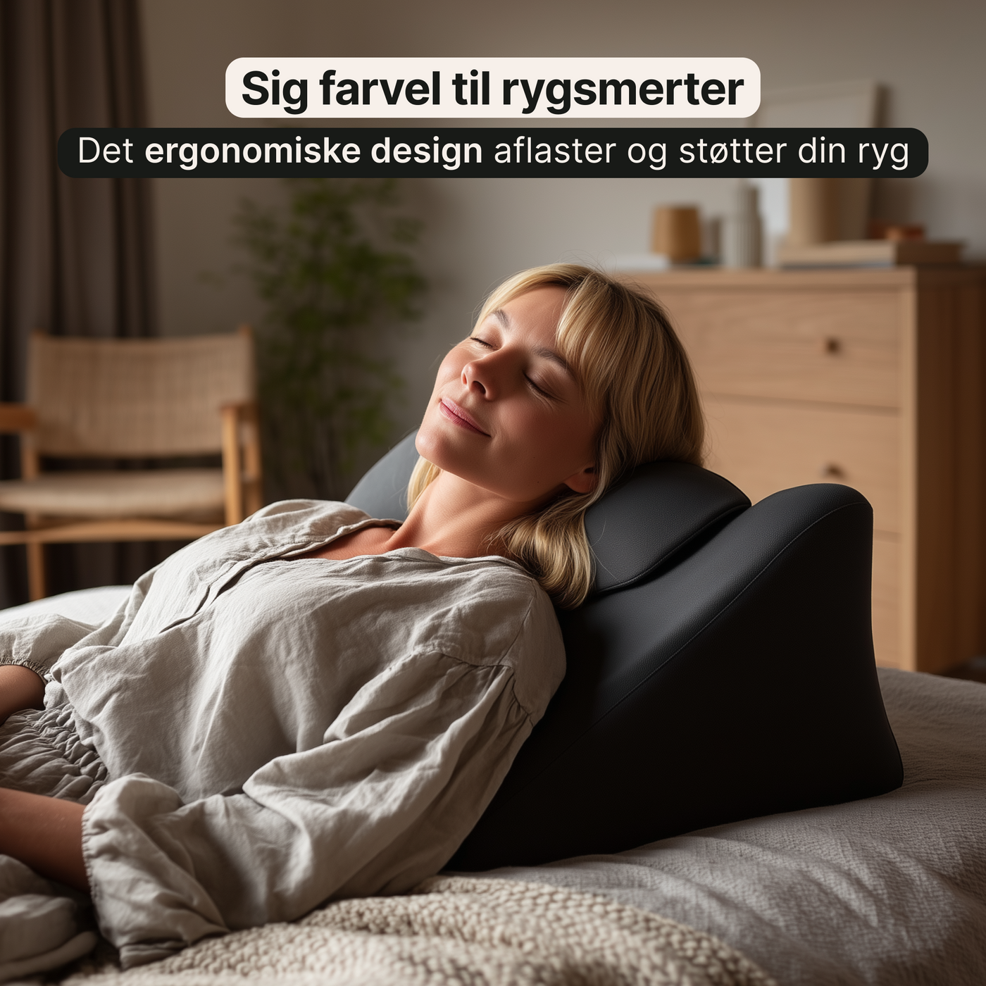 Ergonomisk Ryg- og Nakkepude - Optimal støtte for bedre kropsholdning