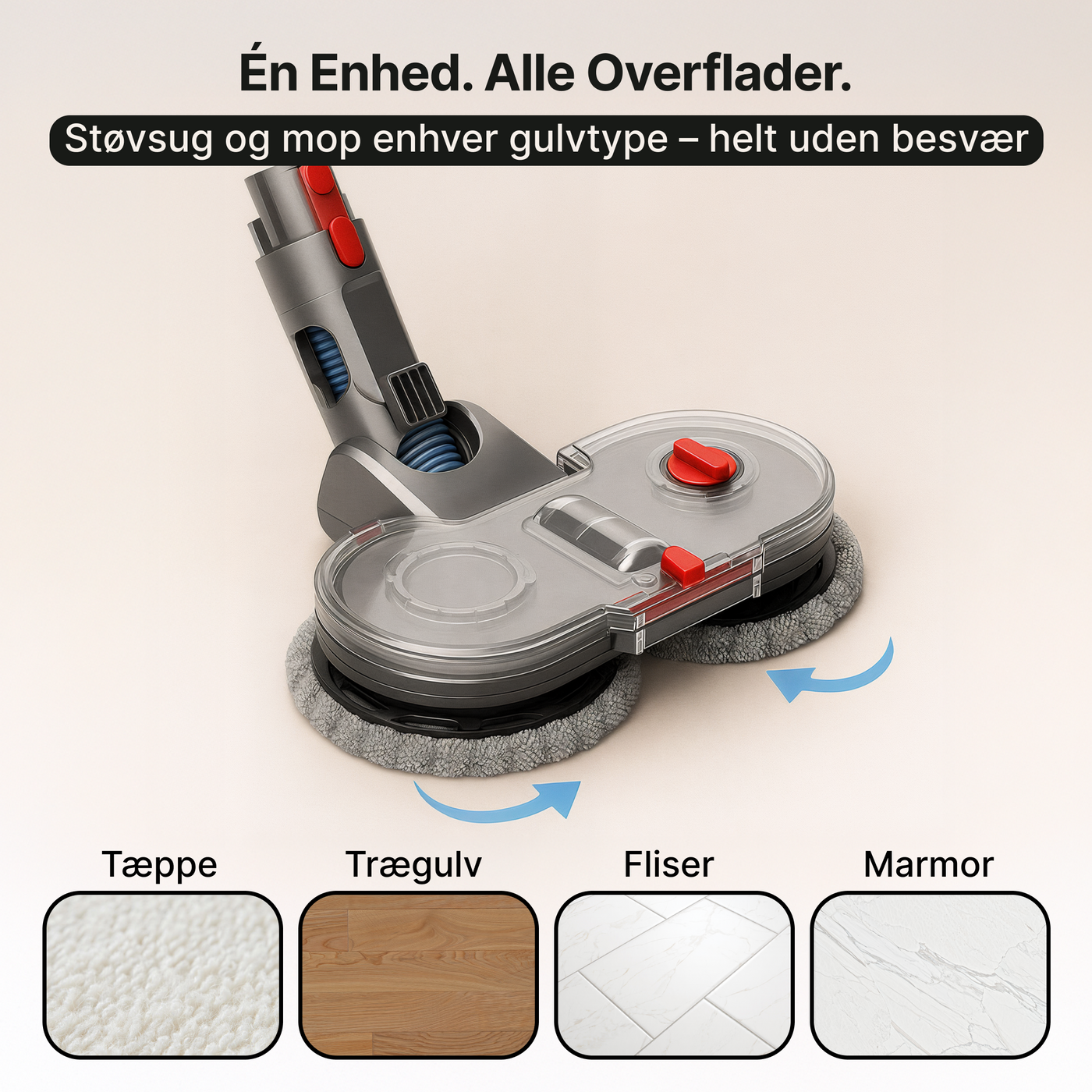 Moppehoved til Dyson – Støvsugning og gulvvask i ét