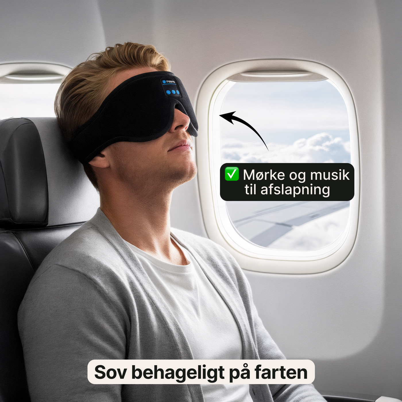 Musik sovemaske – Bluetooth øjenmaske