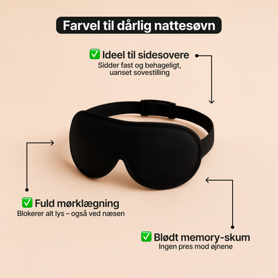 SleepMax – Sovemaske til mørklægning