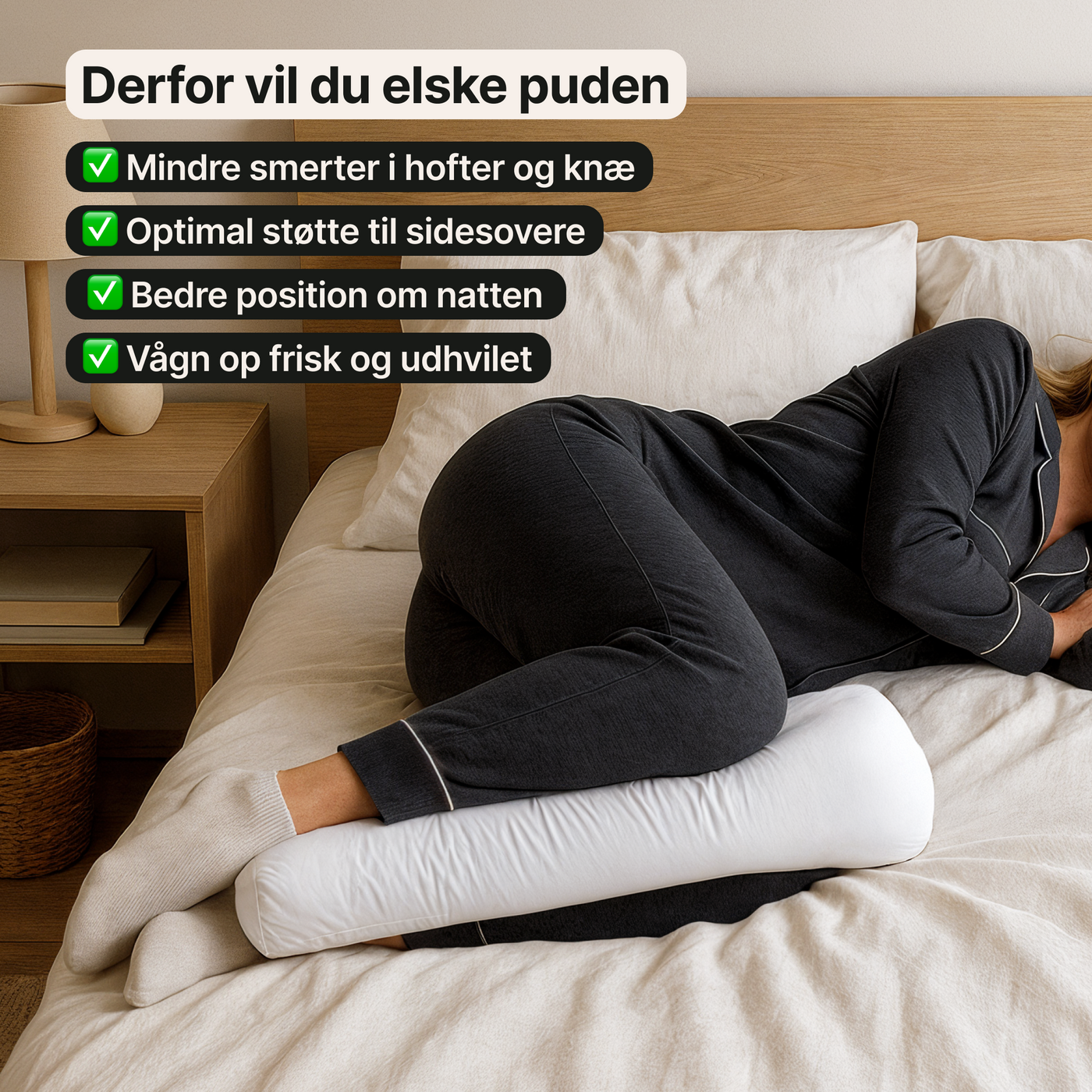 Knæ og ankelpude inkl. betræk