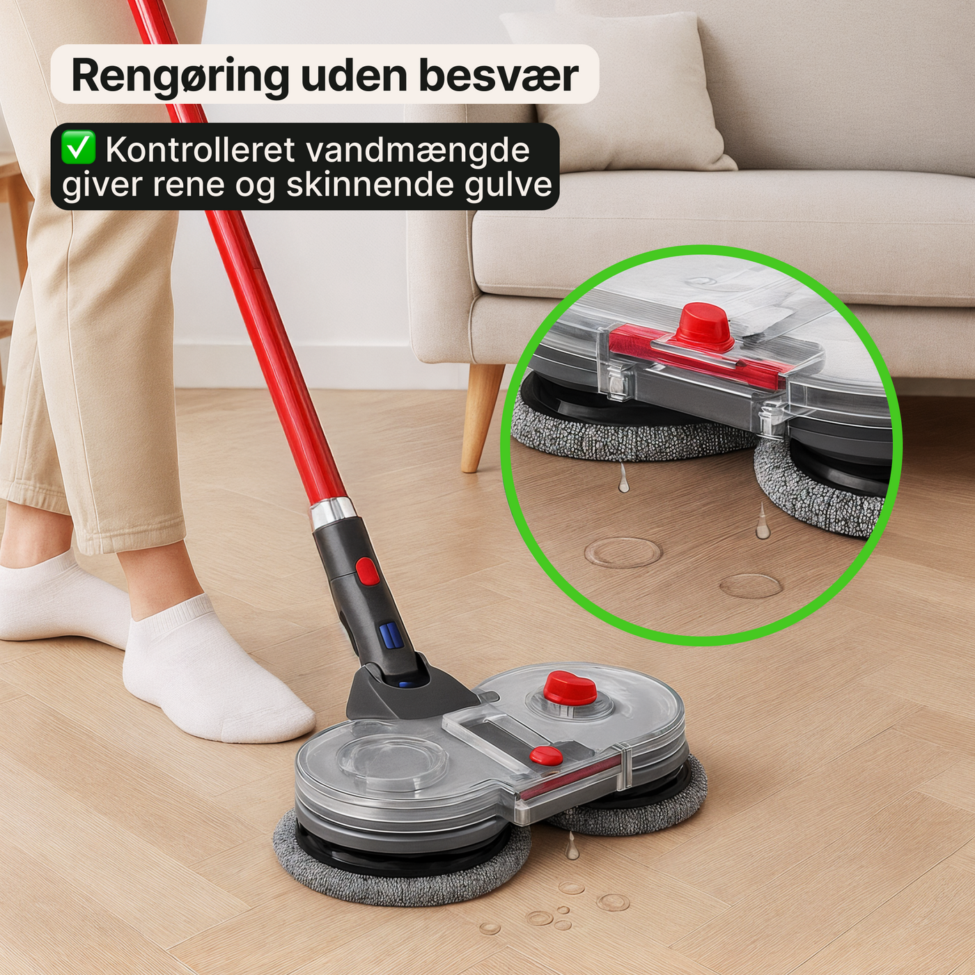 Moppehoved til Dyson – Støvsugning og gulvvask i ét