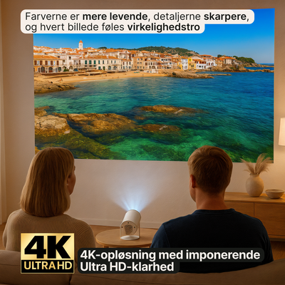 SmartProjektor – Bærbar projektor med 4K