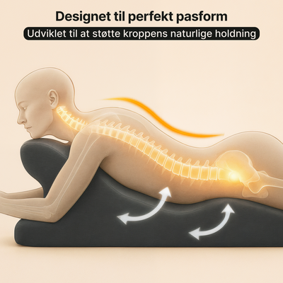 Ergonomisk Ryg- og Nakkepude - Optimal støtte for bedre kropsholdning
