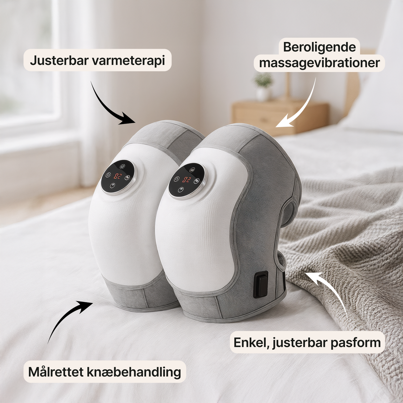 Intelligent varmebandage til knæ