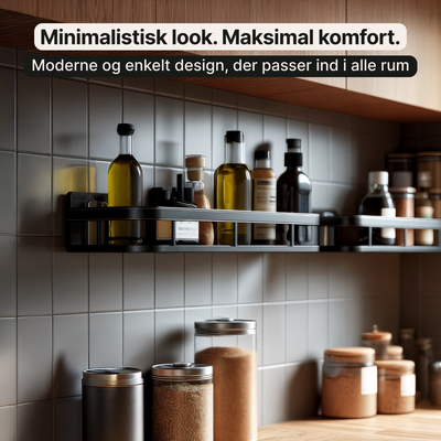 Badeværelsesorganisator i aluminium