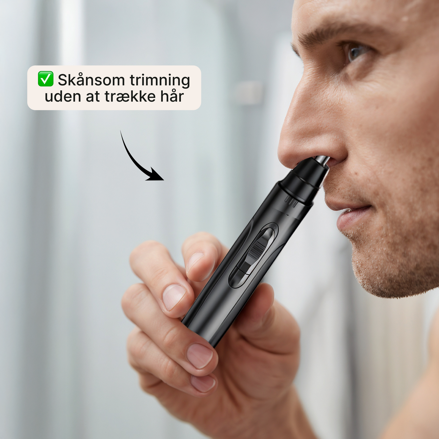 Næsehårstrimmer – Elektrisk barberapparat