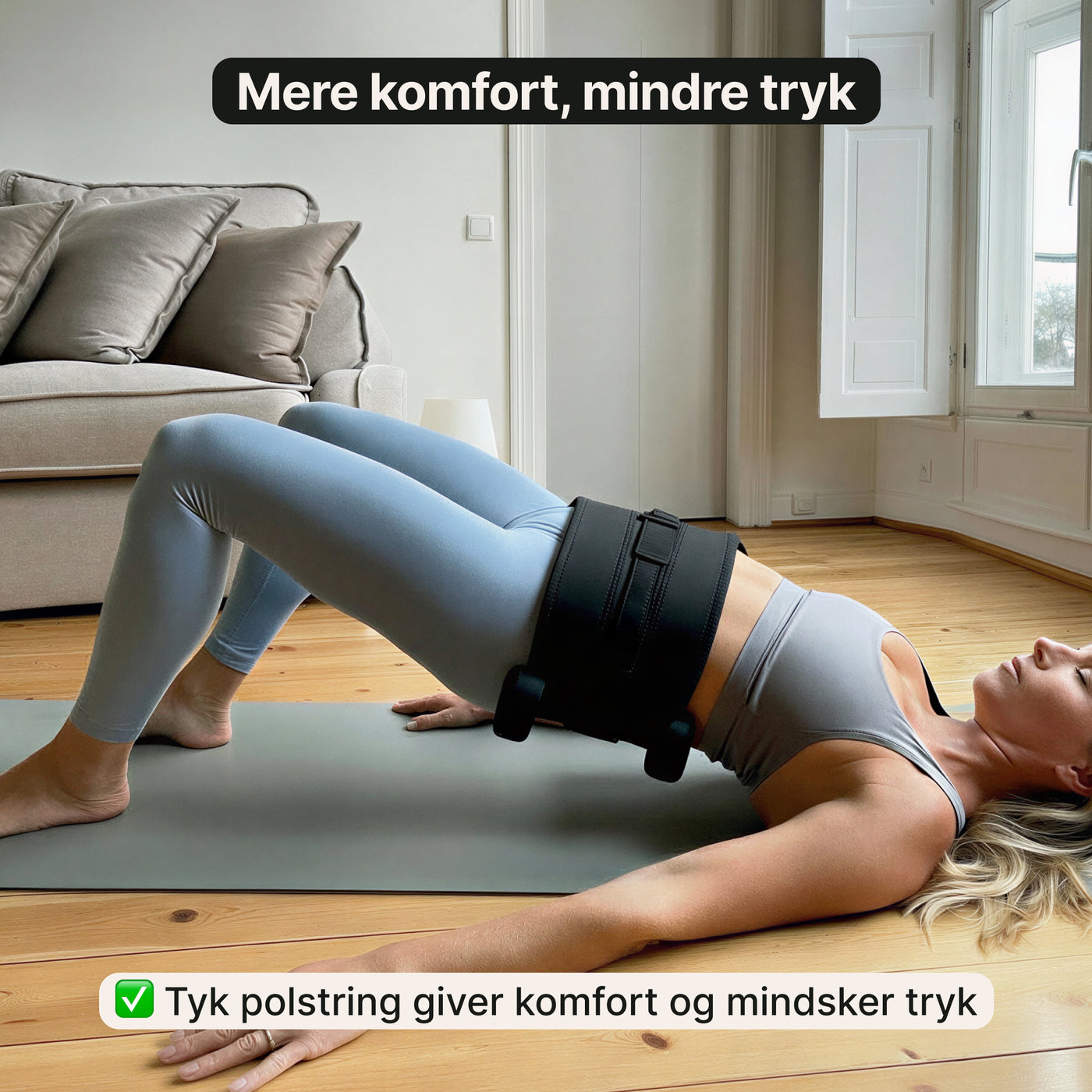 Hip Thrust Bælte – Vægttræningsbælte