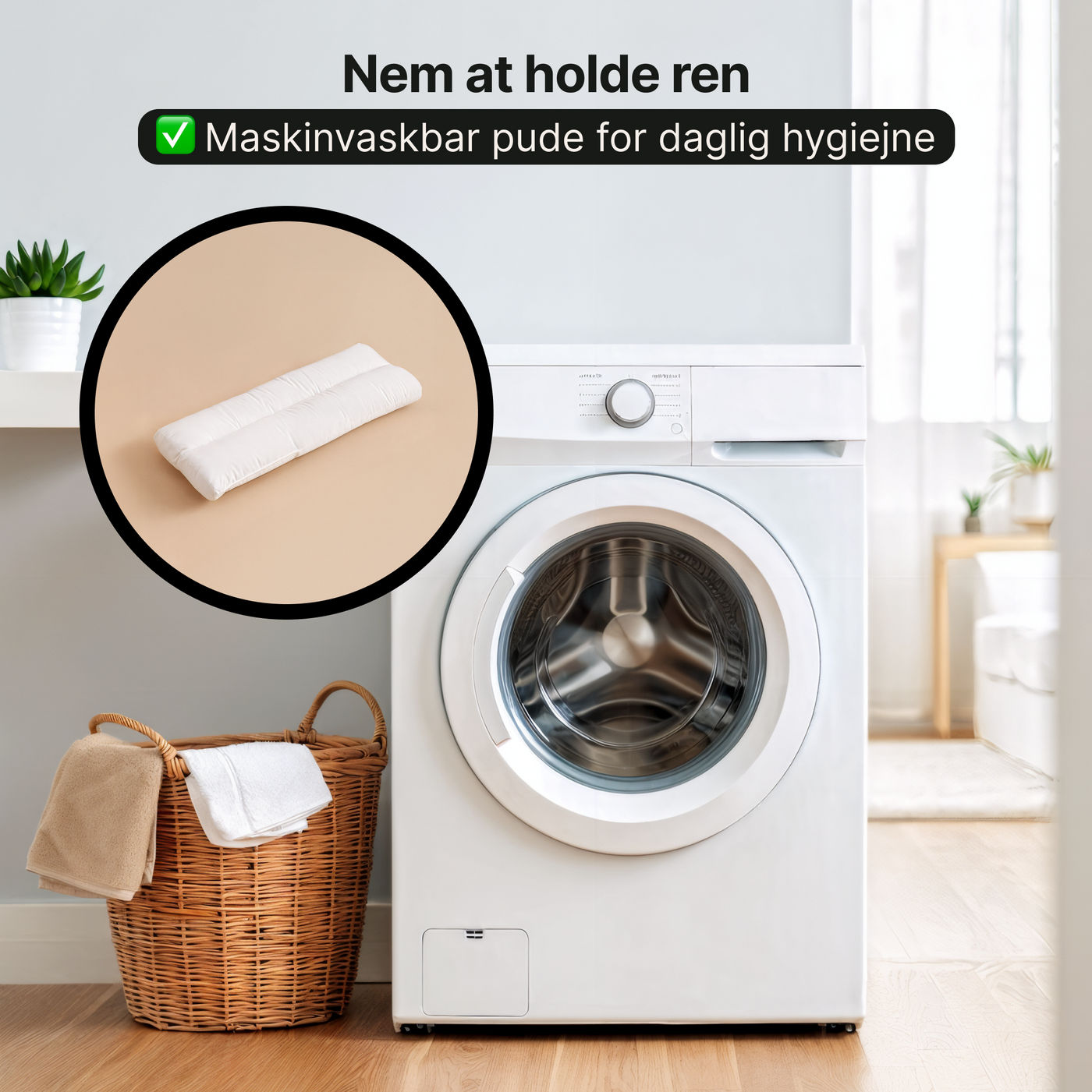 Knæ og ankelpude inkl. betræk