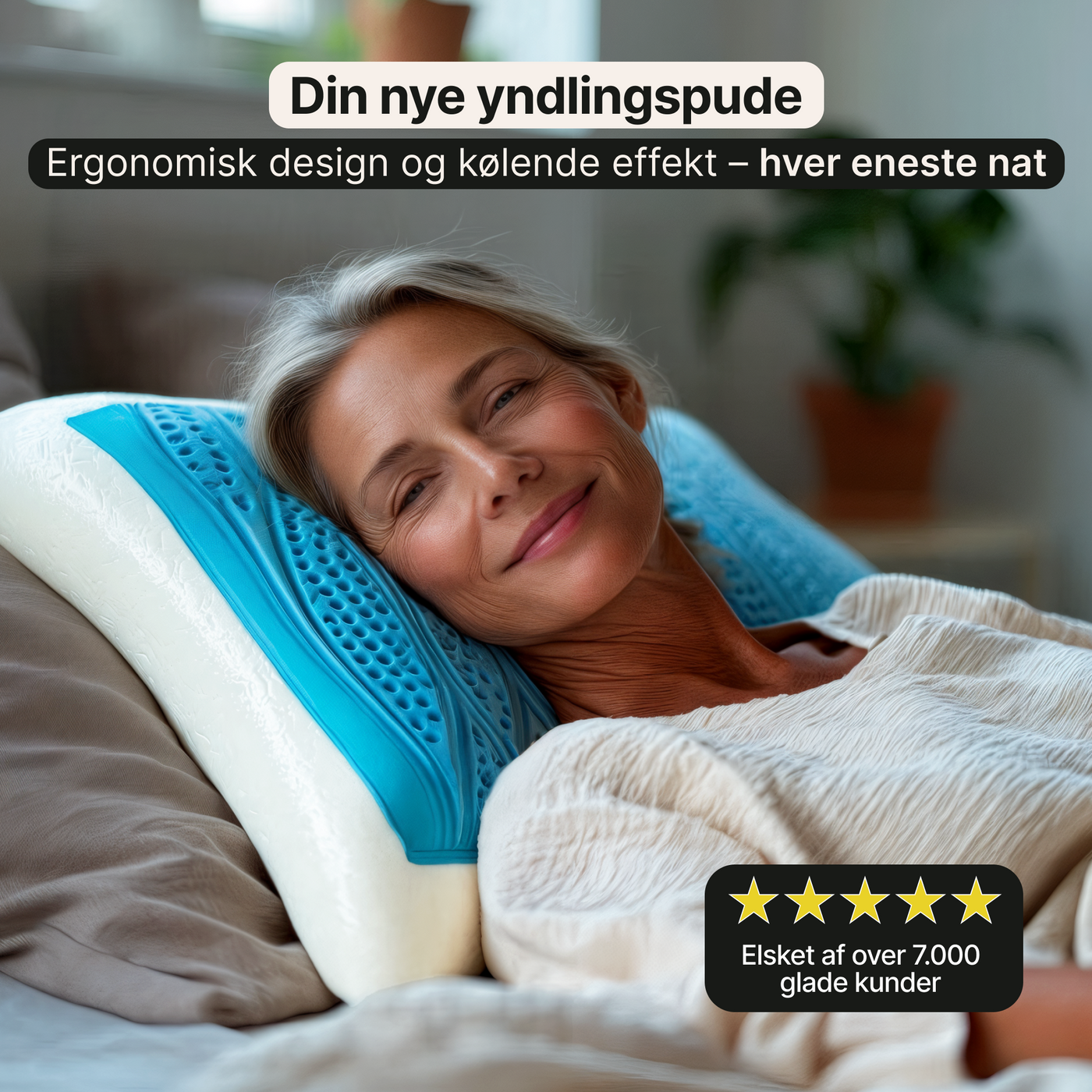 CoolPuden Curve – Den kølende hovedpude