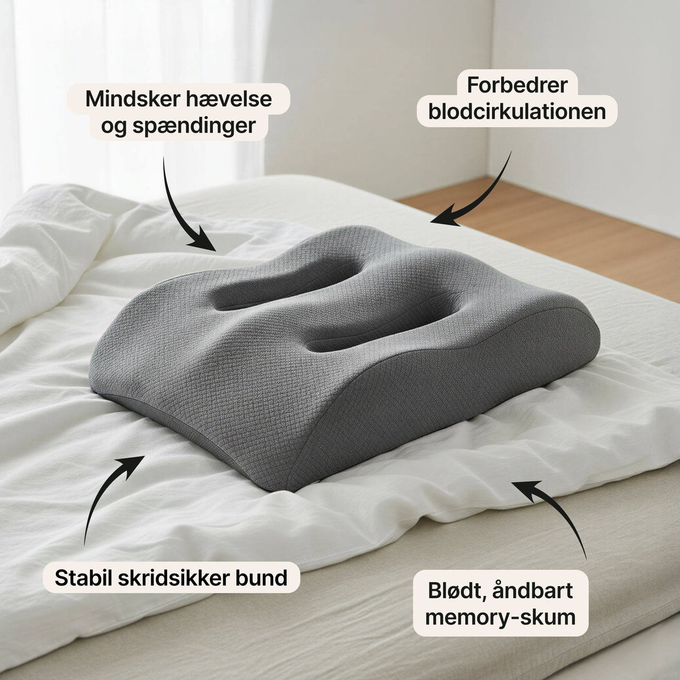 Benpude – Memory foam støtte