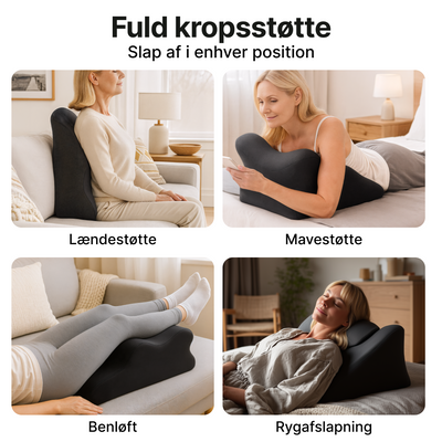 Ergonomisk Ryg- og Nakkepude - Optimal støtte for bedre kropsholdning
