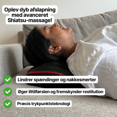 HeatFlow™ – Massagepude med Varme og Vibration