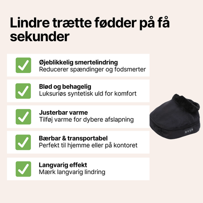 CozyFeet™ - Elektrisk varme og massage til dine fødder