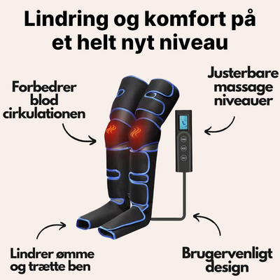 LegRelief+ - Kompressionsstøvler der lindrer smerter og spændinger