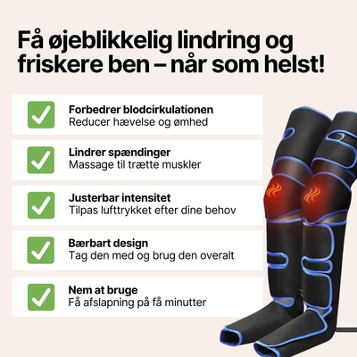 LegRelief+ - Kompressionsstøvler der lindrer smerter og spændinger