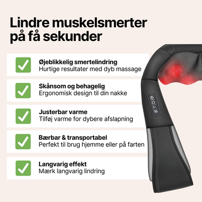 HomeMassager - Professionel skulder og nakkemassage derhjemme!