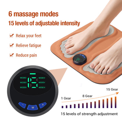 3D-fodmassageapparat fodpude mikrostrømspuls kalvefodmassageapparat EMS mikrostrøm fodmassagepude