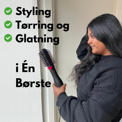 BlowOut Pro™ Varmluftsbørste - Skab Fylde og Glans med Skånsom Styling