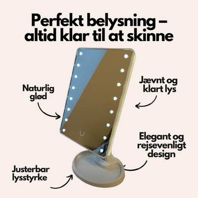 BrillianceBeam Makeup Spejl med LED Lys