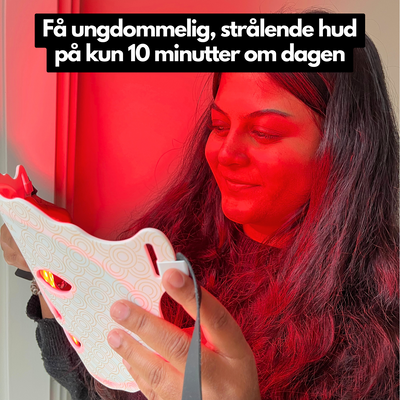 LED Maske 2.0™ - Lysterapi maske der lysner, opstrammer og udglatter din hud