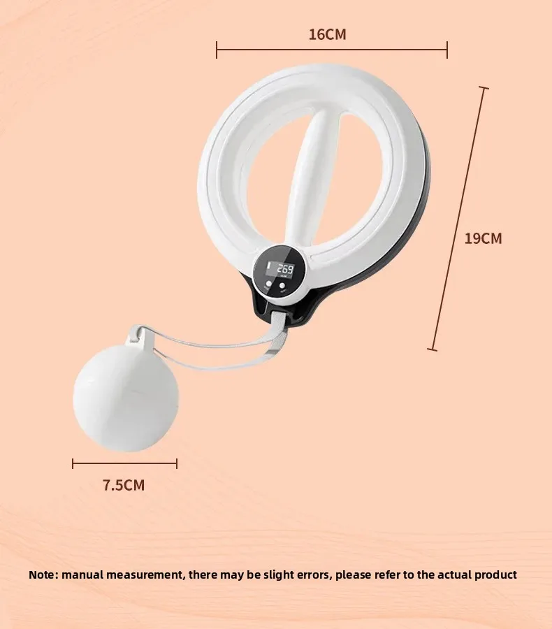 Smart hula hoop med håndsving til at træne arme, enhjørningearme, svanearme, armskønhedsenhed, brystreduktionsarmstyrkeenhed, armskønhed og fedttab