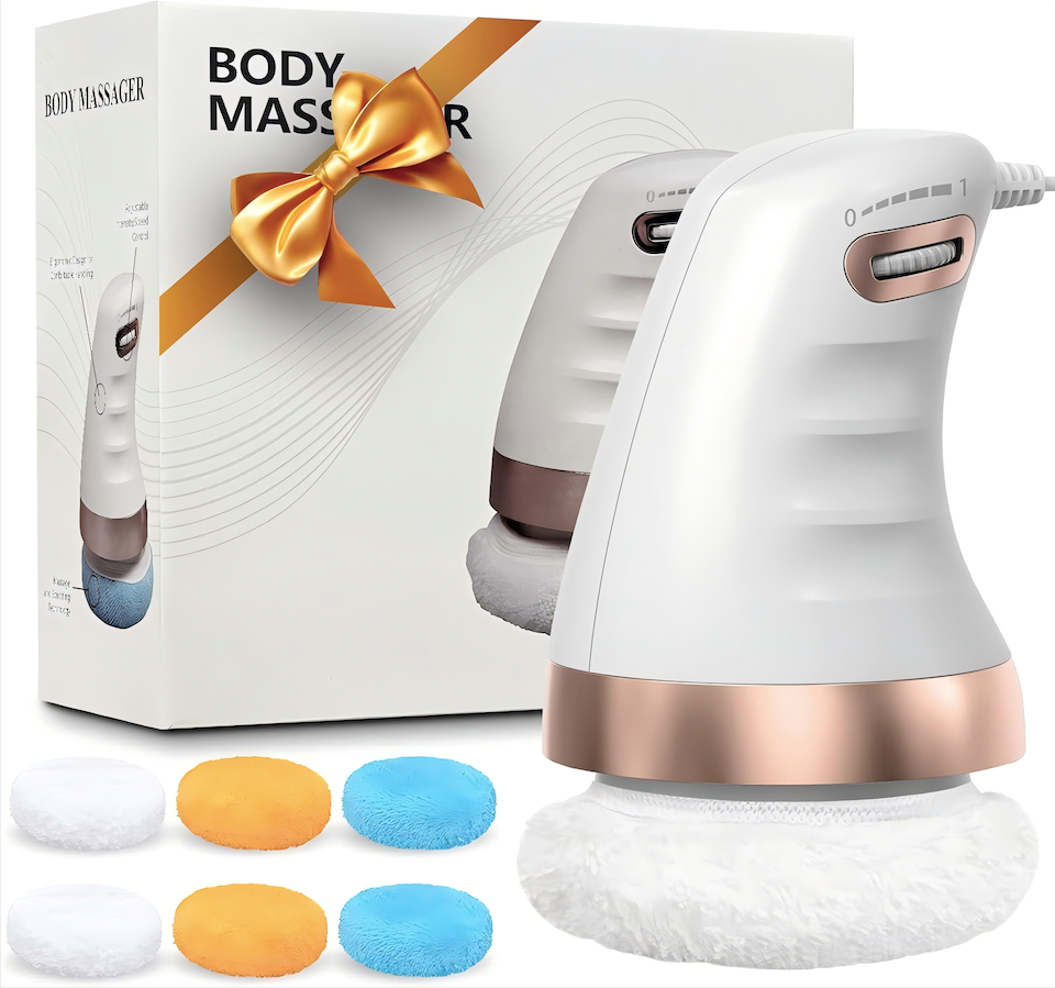 Cellulite-massageapparat Body Sculpting Machine Elektrisk håndholdt kropsmassageapparat med 6 vaskbare massagepuder