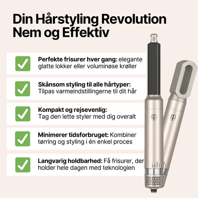 AirStyle Pro Multi-Styler - 6-i-1 AirStyler – Professionel hårstyler med ion-teknologi