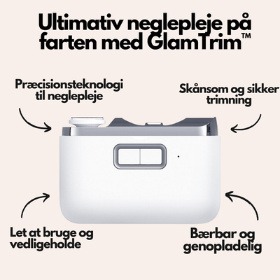 GlamTrim™ Elektrisk negletrimmer - Få perfekt plejede negle med sikker skånsom trimning