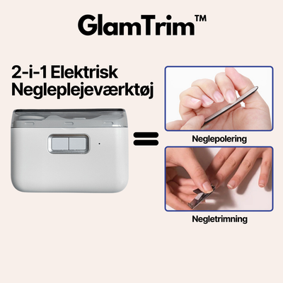 GlamTrim™ Elektrisk negletrimmer - Få perfekt plejede negle med sikker skånsom trimning