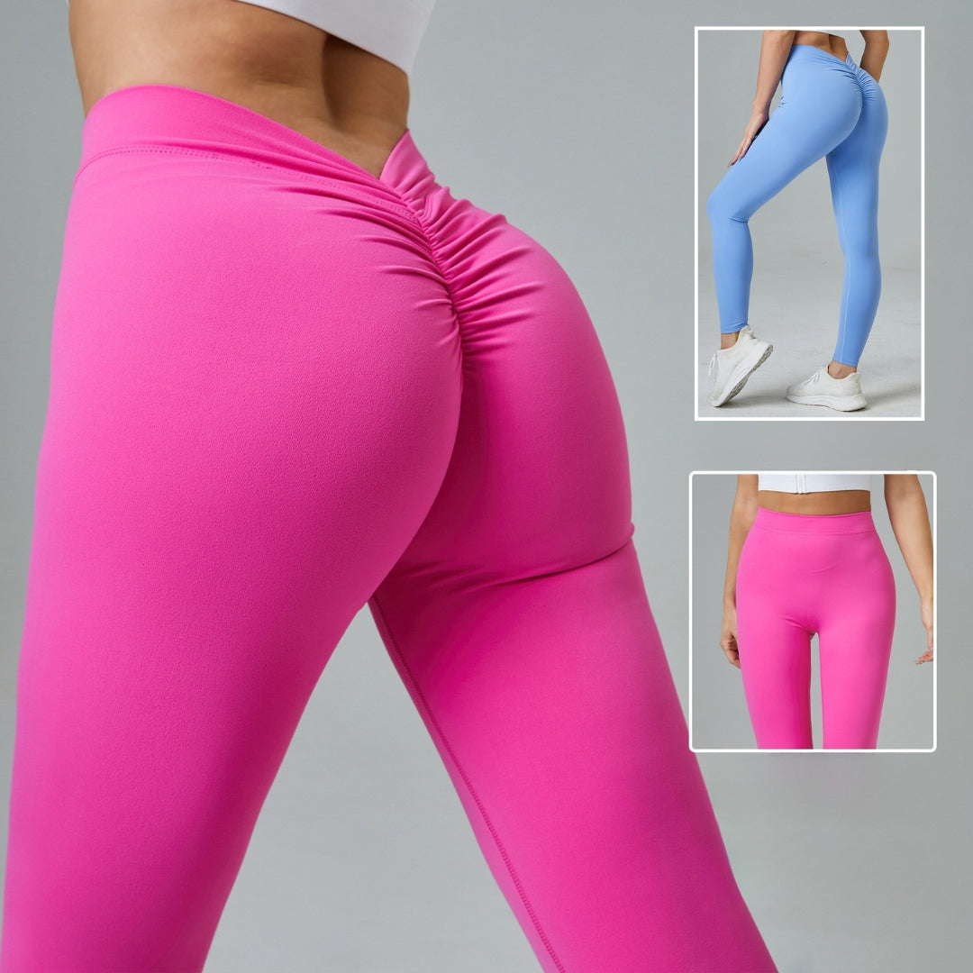 Højtaljede yoga-leggings til kvinder, fitness løfte hofte-leggings, push-up fitness sports-leggings, peach-leggings til kvinder, trænings-leggings