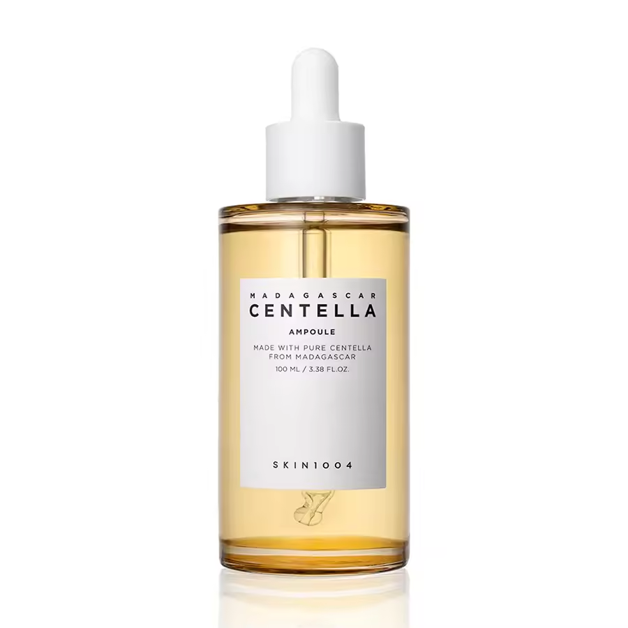 Madagascar Centella Asiatica Ampul Ansigtsserum, Fugtgivende, Opstrammende og Perfekt til Sensitiv og Acne-udsat Hud – Koreansk Glas Hud.
