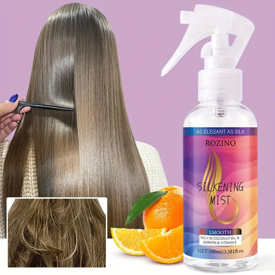 100 Ml Hårglatt Spray, En Must-Have Til Kvinder, Giver Blødt Dybdt Næringsgivende, Tilbyder Dybdt Pleje Som En Hårmaske, En Flaske Spray Lader Dig Nyde I Silkefølende Hår, En Essentiel Gave Til Ferie